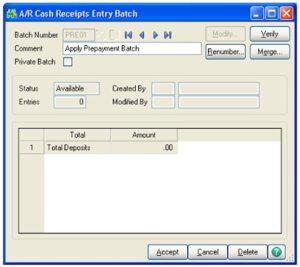 How to Apply AR Prepayment to an Invoice in Sage 100 ERP